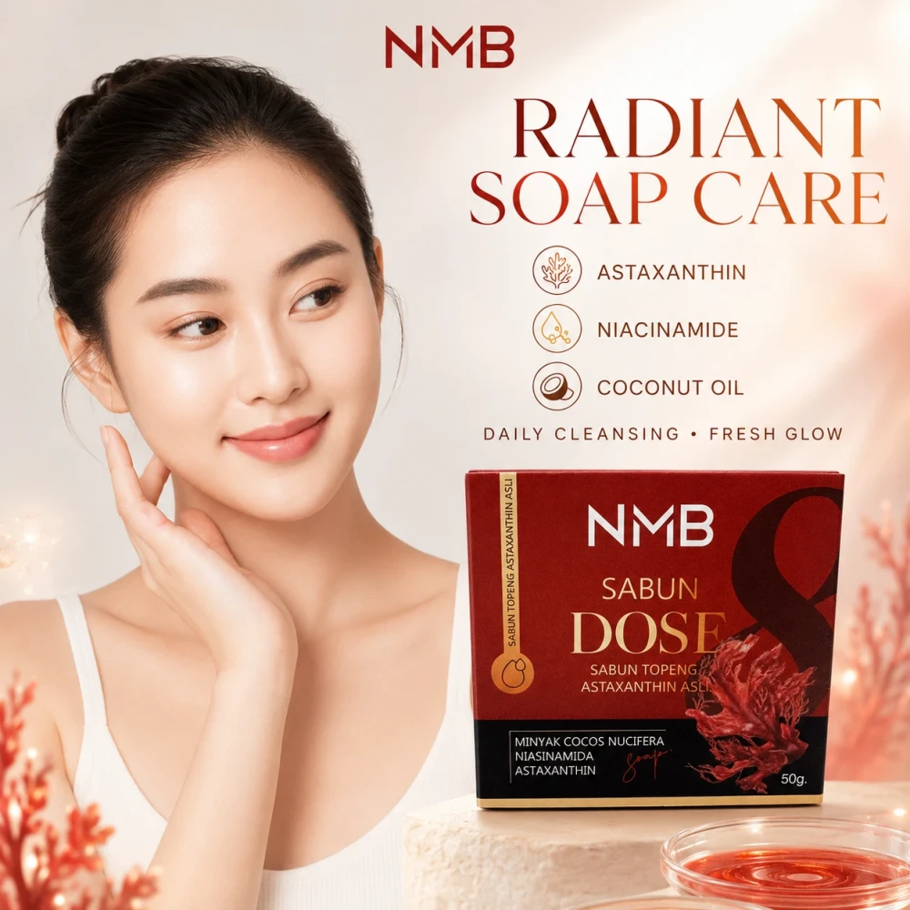 NMB SABUN TOPENG Astaxanthin Beauty Soap – Daily Cleansing for a Fresh, Radiant Glow